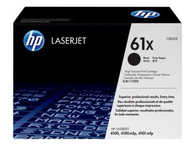 HP 61X - High Yield - black - original - LaserJet - toner cartridge (C8061X) - for LaserJet 4100, 4100dtn, 4100mfp, 4100n, 4100tn, 4101mfp