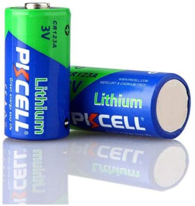 PkCell Battery CR123A 3V