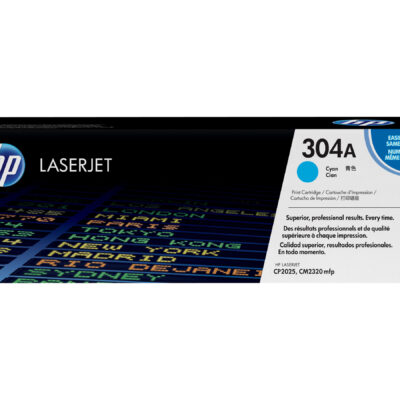HP 304A - Cyan - original - LaserJet - toner cartridge (CC531A) - for Color LaserJet CM2320fxi, CM2320n, CM2320nf, CP2025, CP2025dn, CP2025n, CP2025x
