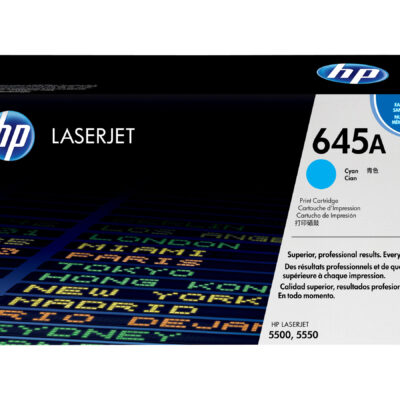 HP 645A - Cyan - original - LaserJet - toner cartridge (C9731A) - for Color LaserJet 5500, 5550; LaserJet 5000
