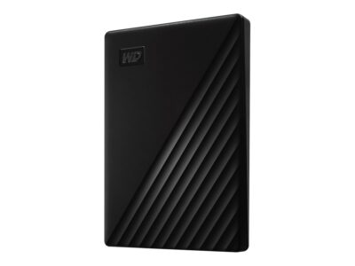 WD My Passport WDBYVG0010BBK - Hard drive - encrypted - 1 TB - external (portable) - USB 3.2 Gen 1 - 256-bit AES - black