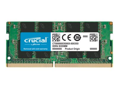 Crucial - DDR4 - module - 8 GB - SO-DIMM 260-pin - 2666 MHz / PC4-21300 - CL19 - 1.2 V - unbuffered - non-ECC