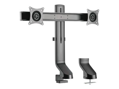 Tripp Lite Dual-Display Monitor Arm with Desk Clamp and Grommet - Height Adjustable, 17" to 27" Monitors - Mounting kit - for 2 LCD displays