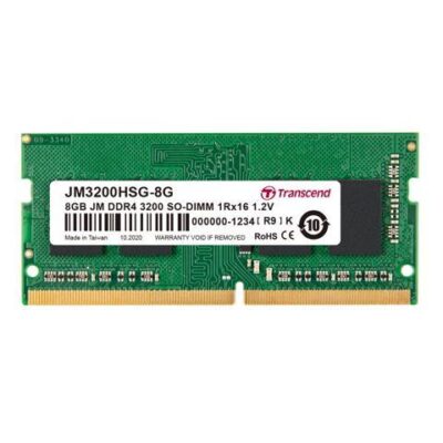 Transcend JetRAM - DDR4 - module - 8 GB - SO-DIMM 260-pin - 3200 MHz / PC4-25600 - CL22 - 1.2 V - unbuffered - non-ECC