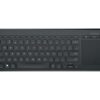 Microsoft All-in-One Media - Keyboard - with touchpad - wireless - 2.4 GHz