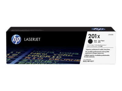 HP 201X - High Yield - black - original - LaserJet - toner cartridge (CF400X) - for Color LaserJet Pro