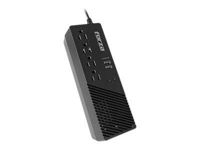 Forza FVR Series FVR-1011USB - Automatic voltage regulator - AC 115 V - 500 Watt - 1000 VA - output connectors: 4 - black