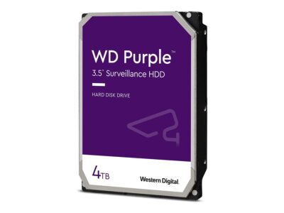 WD Purple WD43PURZ - Hard drive - 4 TB - surveillance - internal - 3.5" - SATA 6Gb/s - 5400 rpm - buffer: 256 MB