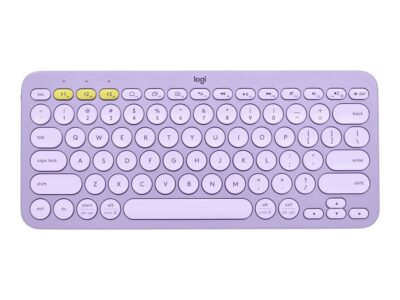 Logitech K380 Multi-Device Bluetooth Wireless Keyboard - Lavender Lemonade - Keyboard - wireless - Bluetooth 3.0 - lavender, lemonade