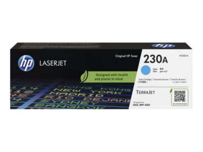 HP 230A - Cyan - original - LaserJet - toner cartridge (W2301A) - for Color LaserJet Pro MFP 4301, MFP 4303