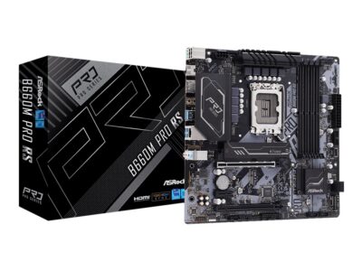 ASRock B660M Pro RS - Motherboard - micro ATX - LGA1700 Socket - B660 Chipset - USB-C Gen1, USB 3.2 Gen 1 - Gigabit LAN - onboard graphics (CPU required) - HD Audio (8-channel)