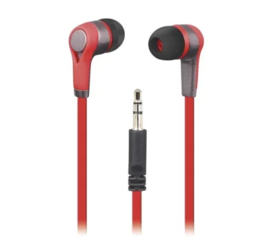 Unno Tekno Earbuds RockBuds 3.5mm Red HS7003RD