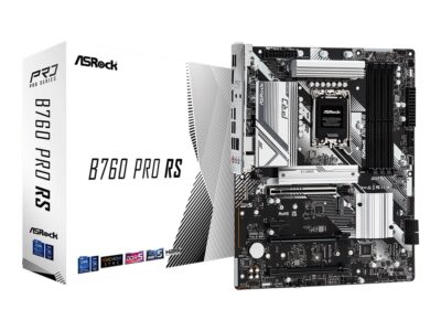 ASRock B760 PRO RS - Motherboard - ATX - LGA1700 Socket - B760 Chipset - USB 3.2 Gen 1, USB 3.2 Gen 2, USB-C 3.2 Gen2 - 2.5 Gigabit LAN - onboard graphics (CPU required) - HD Audio (8-channel)