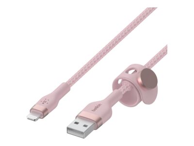 Belkin BOOST CHARGE - Lightning cable - USB male to Lightning male - 10 ft - pink
