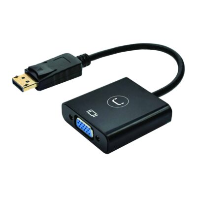 Unno Tekno Adapter Display Port to VGA Adapter AD3006BK