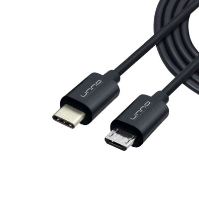 Unno Tekno Type-C to Micro Cable 5ft CB4058BK