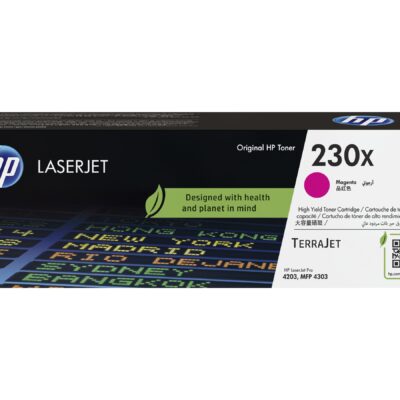HP 230X - Magenta - original - LaserJet - toner cartridge (W2303X) - for Color LaserJet Pro 4201, 4202, 4203, MFP 4301, MFP 4302, MFP 4303