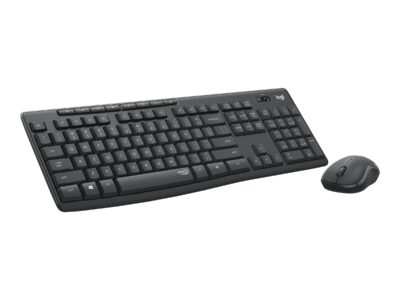 Logitech MK295 Silent - Keyboard and mouse set - wireless - 2.4 GHz - graphite