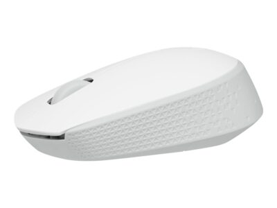 Logitech M170 Wireless Mouse, Ambidextrous, Off-white - Mouse - right and left-handed - optical - 3 buttons - wireless - 2.4 GHz - USB wireless receiver - off-white
