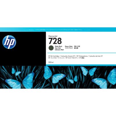 HP 728 - 300 ml - matte black - original - DesignJet - ink cartridge - for DesignJet T730, T830