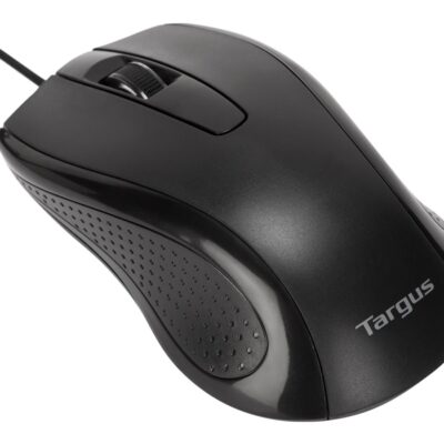 Targus Full-Size - Mouse - optical - 3 buttons - wired - USB - black