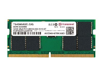 Transcend JetRAM - DDR5 - module - 8 GB - SO-DIMM 262-pin - 4800 MHz / PC5-38400 - CL40 - 1.1 V - unbuffered - on-die ECC