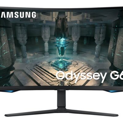 Samsung Odyssey G6 S32BG652EN - G65B Series - LED monitor - Smart - gaming - curved - 32" - 2560 x 1440 QHD @ 240 Hz - VA - 350 cd/m² - 2500:1 - DisplayHDR 600 - 1 ms - 2xHDMI, DisplayPort - speakers - black