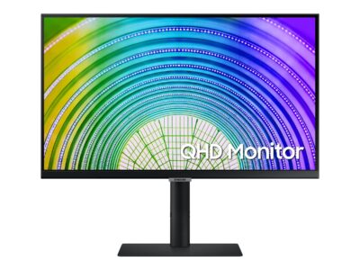 Samsung S27A600UUN - LED monitor - 27" (26.9" viewable) - 2560 x 1440 QHD @ 75 Hz - IPS - 300 cd/m² - 1000:1 - HDR10 - 4 ms - HDMI, DisplayPort, USB-C - black