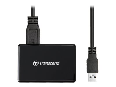 Transcend RDF8K2 - Card reader (SDHC, SDHC UHS-I, SDXC, SDXC UHS-I, microSDHC, microSDHC UHS-I, microSDXC, microSDXC UHS-I, CF) - USB 3.1 Gen 1