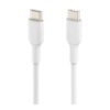 Belkin BoostCharge - USB cable - 24 pin USB-C (M) to 24 pin USB-C (M) - 3.3 ft - white