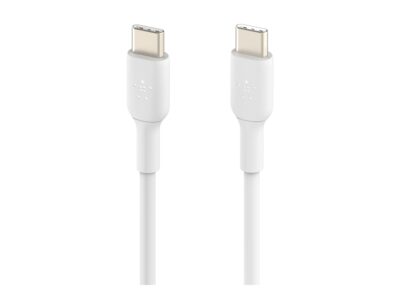 Belkin BoostCharge - USB cable - 24 pin USB-C (M) to 24 pin USB-C (M) - 3.3 ft - white