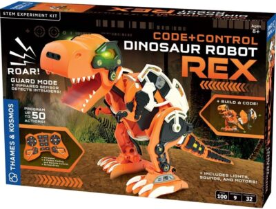 Thames & Kosmos Code+Control Dinosaur Robot REX Robotics & Engineering STEM Kit