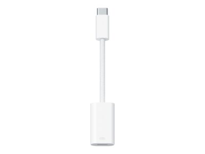 Apple - Lightning adapter - 24 pin USB-C male to Lightning female