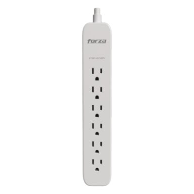 Forza FSP-651W - Surge Protector – 6 NEMA Outlets - 500J -1.5FT Cable