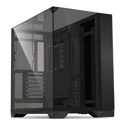 Lian Li O11 Vision - Tower - extended ATX - windowed side panel (tempered glass) - no power supply - black - USB/Audio