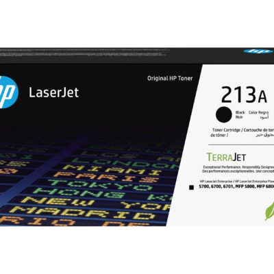 HP 213A - Black - original - LaserJet - toner cartridge (W2130A) - for Color LaserJet Enterprise 67XX, MFP 5800; LaserJet Enterprise Flow MFP 5800, MFP 6800