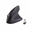 iMicro MO-WVEO01 - Vertical mouse - ergonomic - optical - 6 buttons - wireless - 2.4 GHz - USB wireless receiver - black