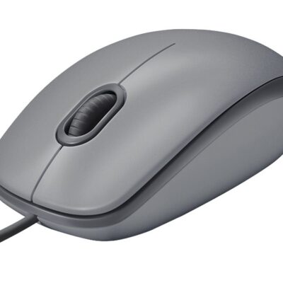 Logitech M110 Silent - Mouse - right and left-handed - optical - 3 buttons - wired - USB - gray